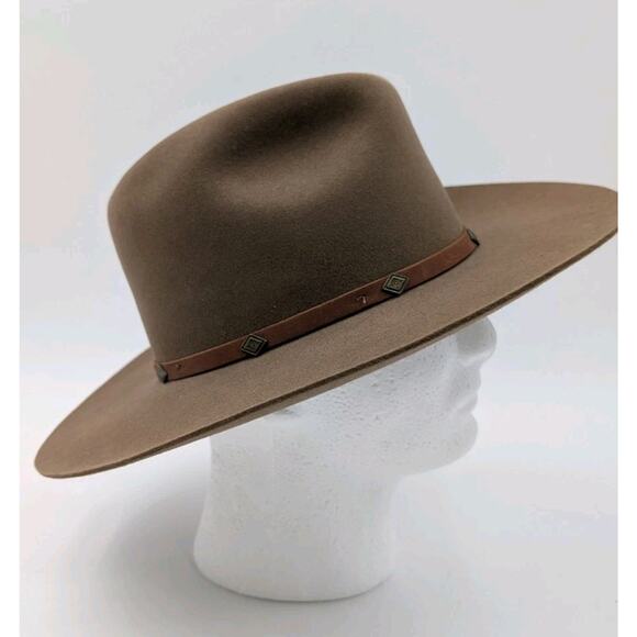 Vintage Arizona Saddlery Custom Cowboy Hat 6 7/8 Kangaroo Felt Style 5275 USA... - Picture 4 of 16